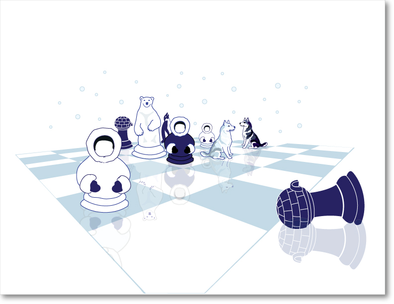 Arctic Chess Board